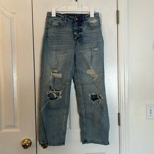 Wild Fable Womens Size 6 Highest Rise Straight Distressed Jeans